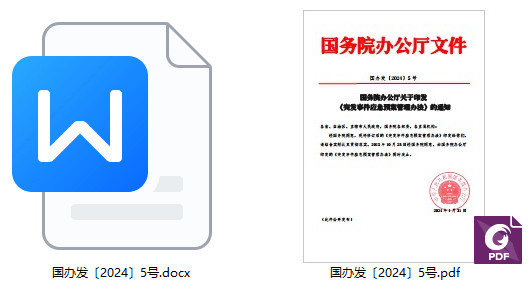 国办发〔2024〕5号《国务院办公厅关于印发〈突发事件应急预案管理办法〉的通知》【全文附PDF+word版下载】