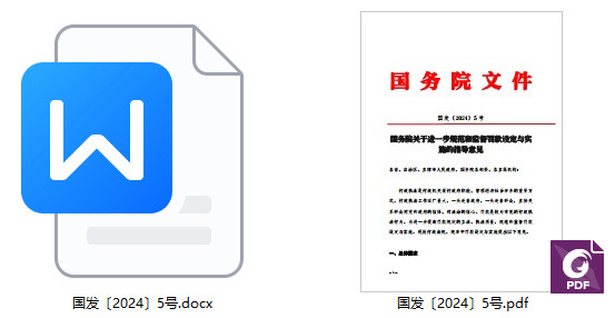 国发〔2024〕5号《国务院关于进一步规范和监督罚款设定与实施的指导意见》【全文附PDF+word版下载】