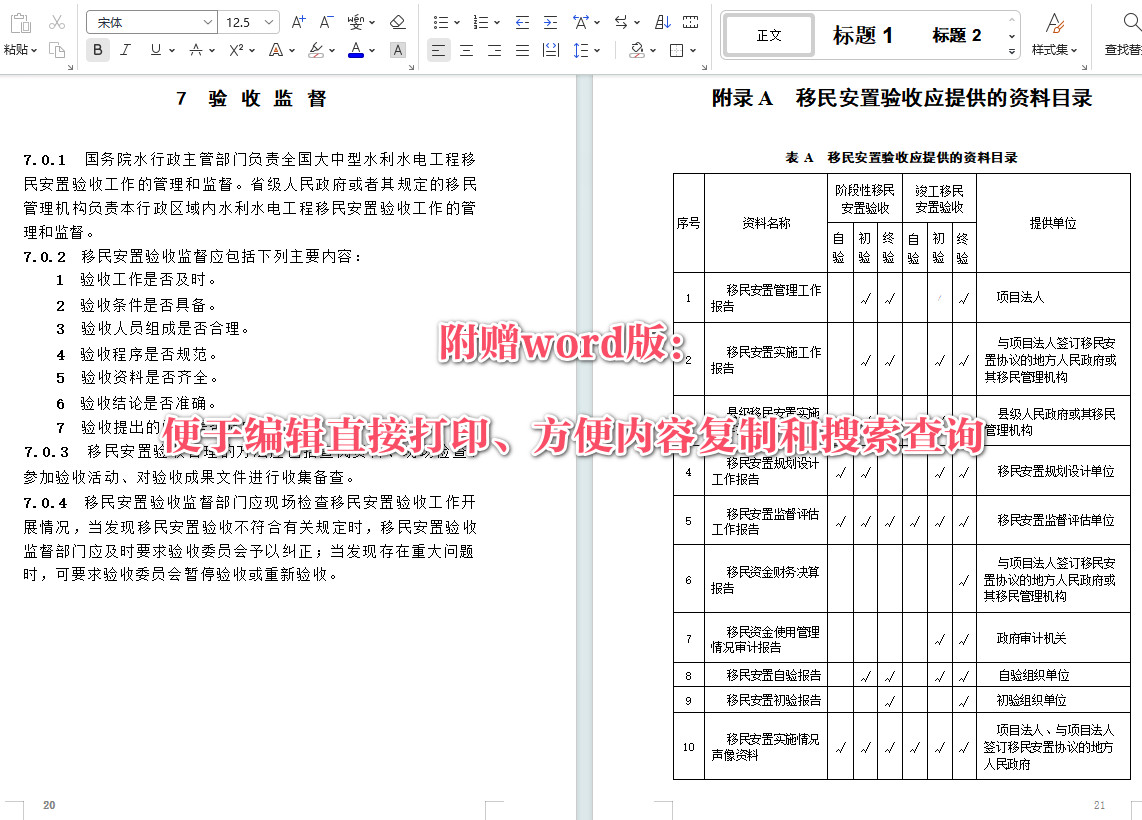 《水利水电工程移民安置验收规程》（SL682-2014）【全文附高清无水印PDF+可编辑Word版下载】4