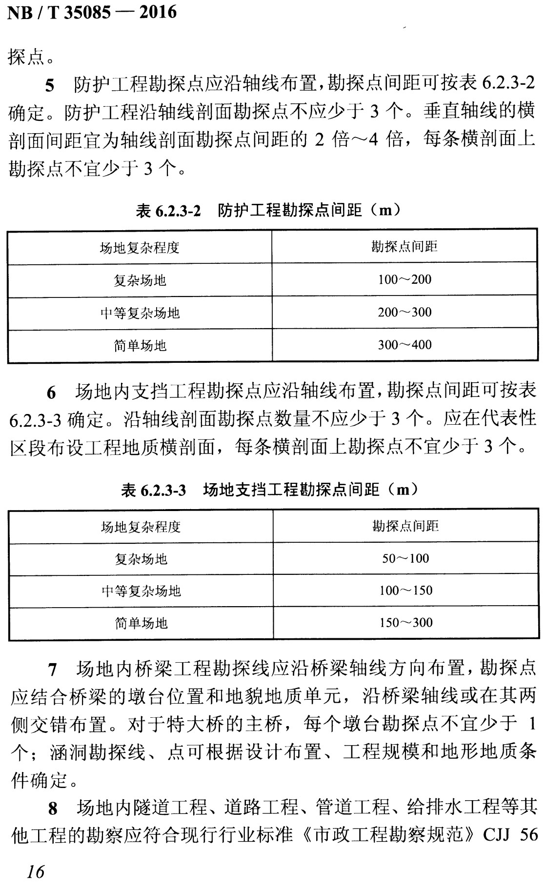 《水电工程移民安置区工程地质勘察规程》（NB/T35085-2016）【全文附高清无水印PDF+Word版下载】3