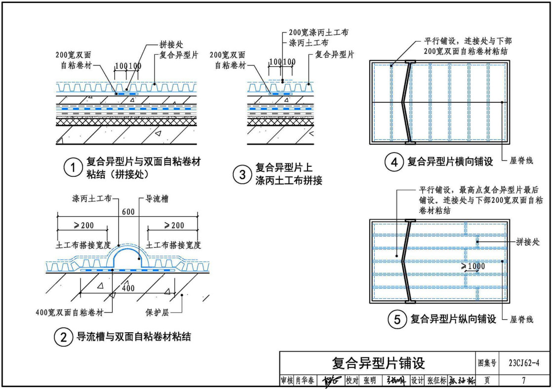 《塑料防护排（蓄）水板建筑构造（四-TH • MDS防、排水系统》（图集编号：23CJ62-4）【全文附高清无水印PDF版下载】2