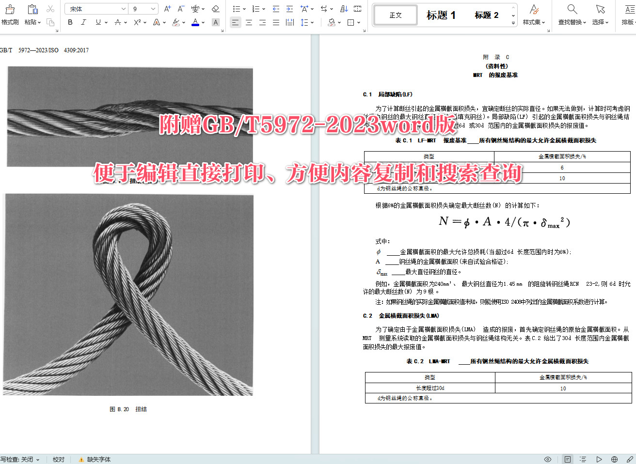 《起重机钢丝绳保养、维护、检验和报废》（GB/T5972-2023）【全文附高清无水印PDF+可编辑Word版下载】4