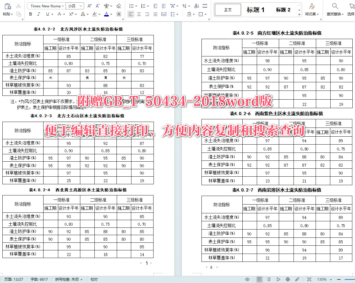 《生产建设项目水土流失防治标准》（GB/T 50434-2018）【全文附高清无水印PDF+可编辑Word版下载】5