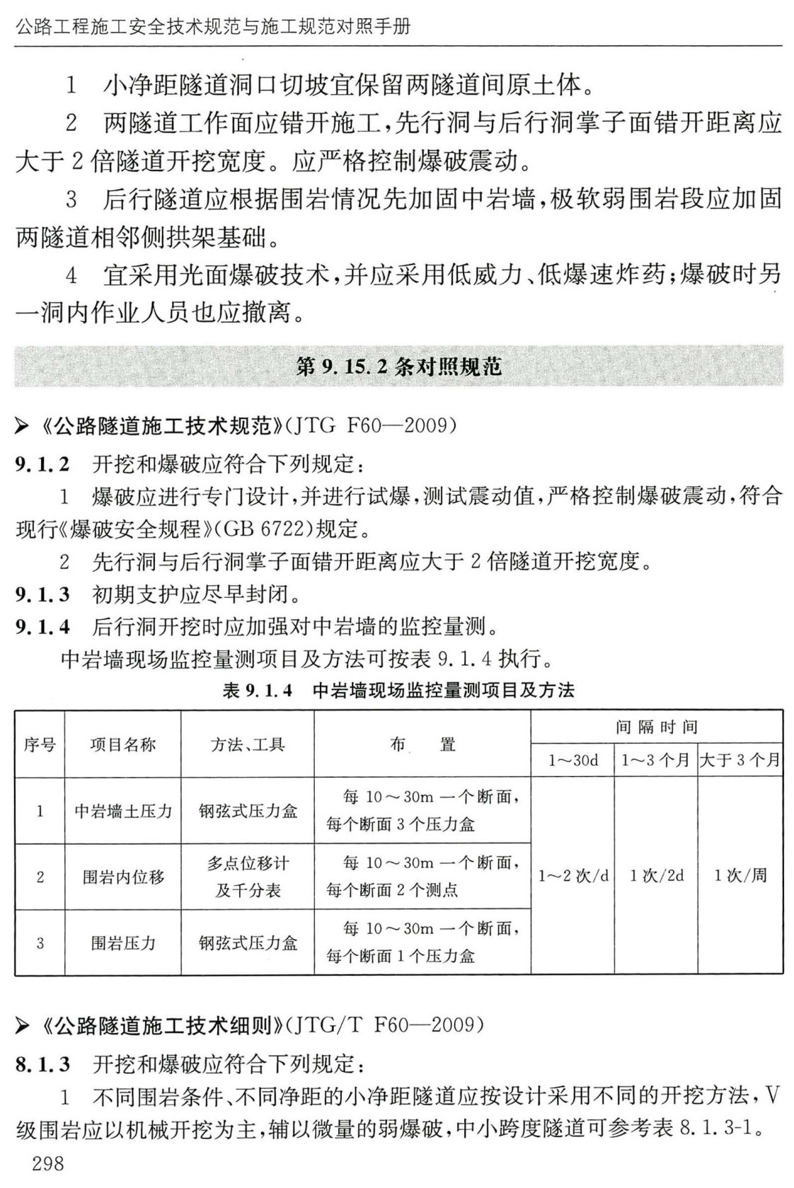 《公路工程施工安全技术规范与施工规范对照手册》【全文附高清无水印PDF+可编辑Word版下载】3