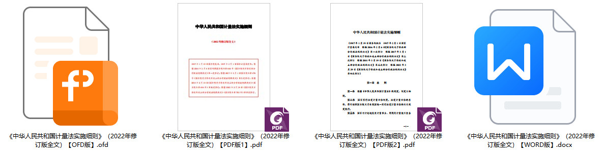 《中华人民共和国计量法实施细则》（2022年修订版全文）【附PDF版下载】