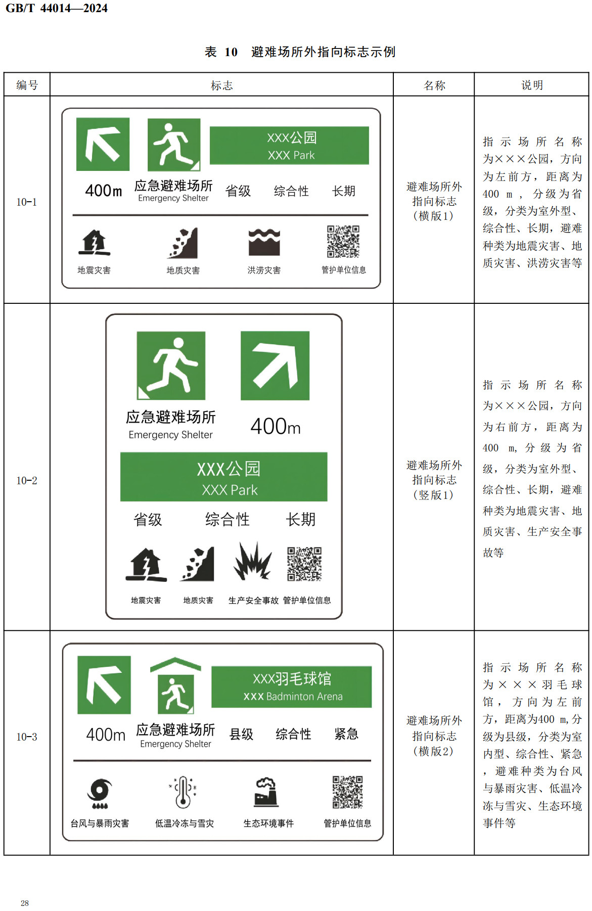 《应急避难场所标志》（GB/T44014-2024）【全文附高清无水印PDF+可编辑Word版下载】4