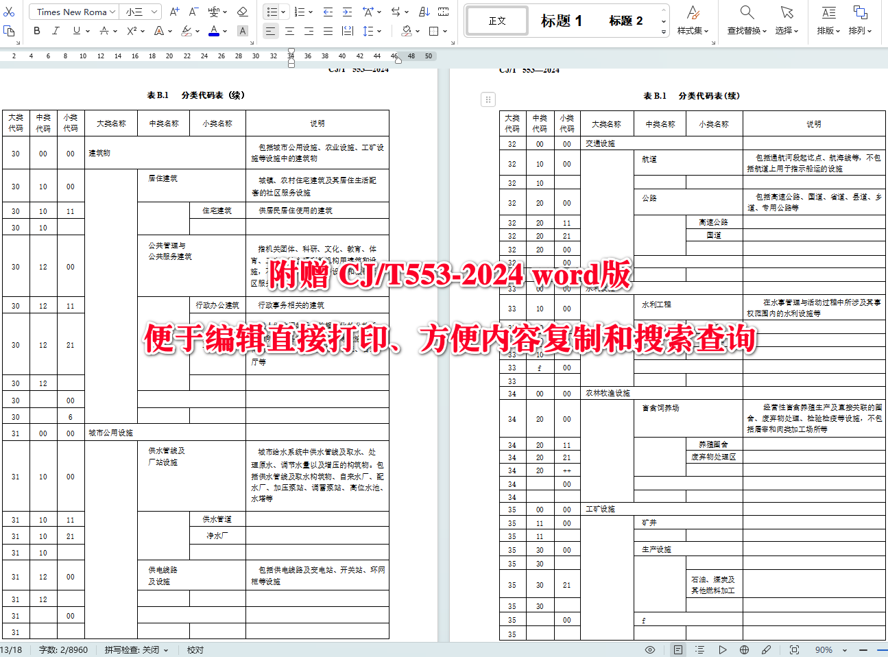 《城市数字公共基础设施统一识别代码编码规则》（CJ/T553-2024）【全文附高清无水印PDF+可编辑Word版下载】5