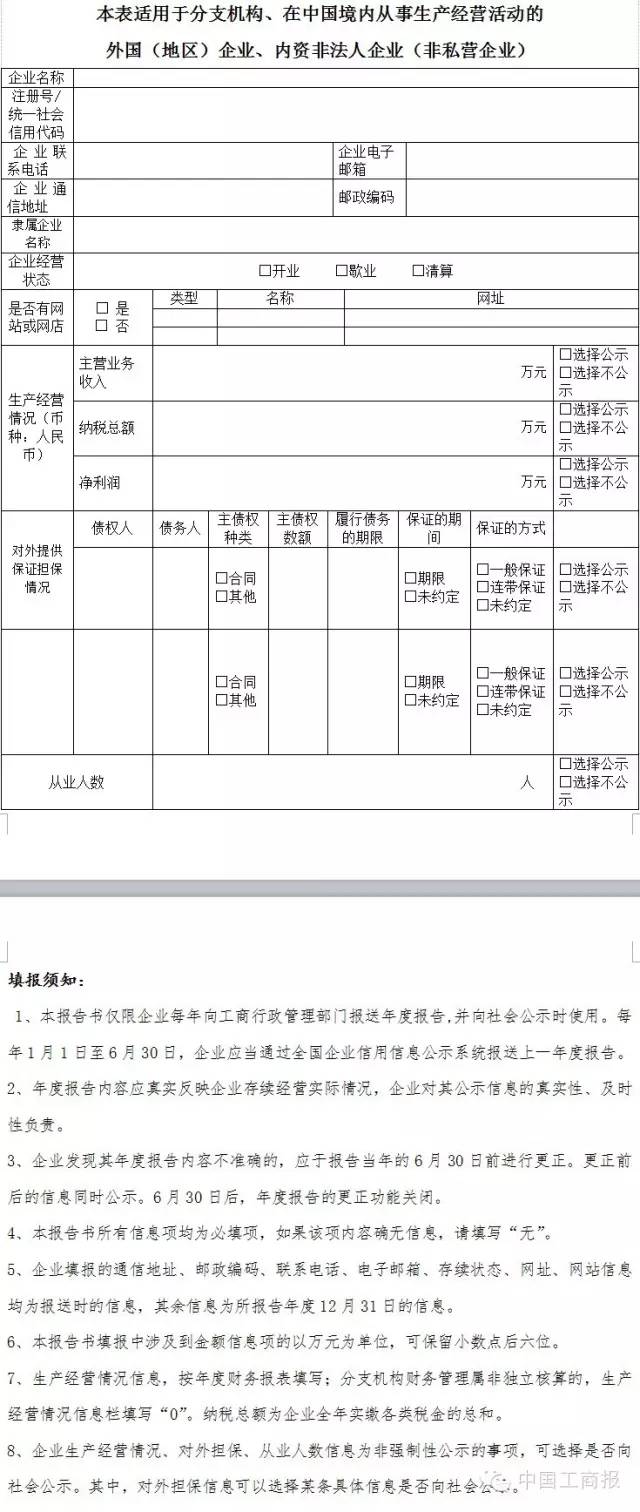 办字〔2015〕198号《工商总局办公厅关于调整企业信用信息公示系统年报功能的通知》4